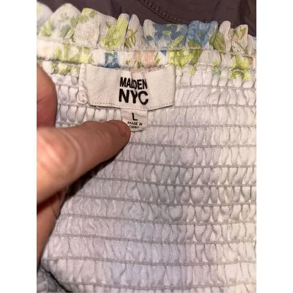 Madden NYC Floral Sun Mini Dress Womens Sz. Large - Picture 4 of 4